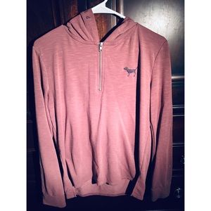 Dusty Rose PINK Dog Logo Hoodie Size Small